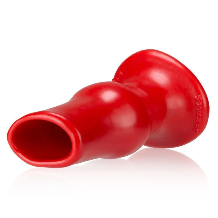 OXBALLS Pig Hole Deep, Tunnel Plug, Red, Small