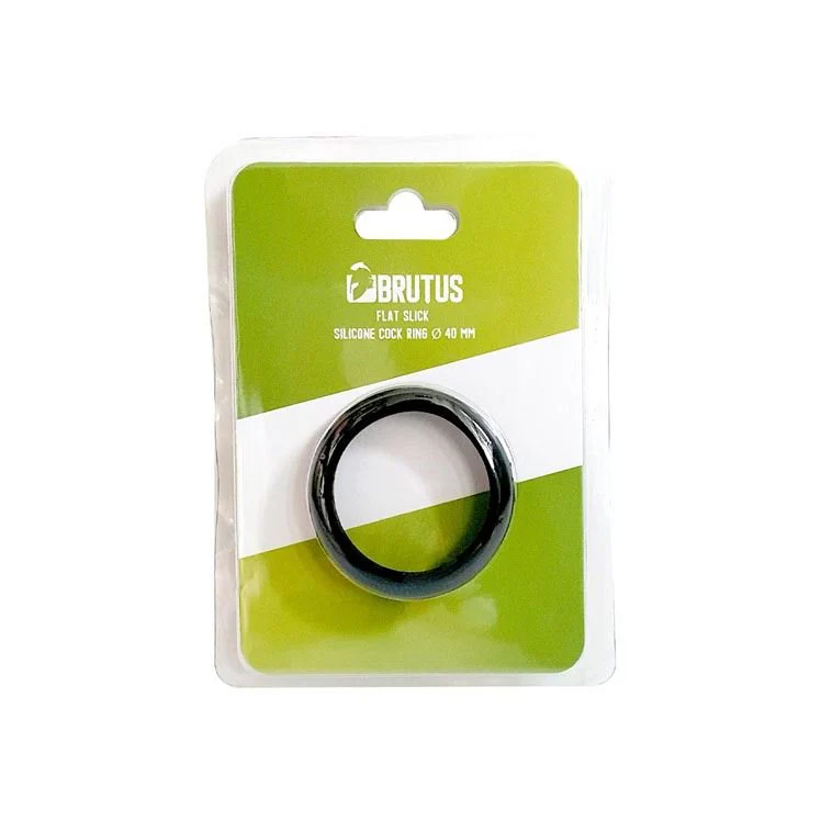 Brutus Flat Slick Silicone Cock Ring - Image 2