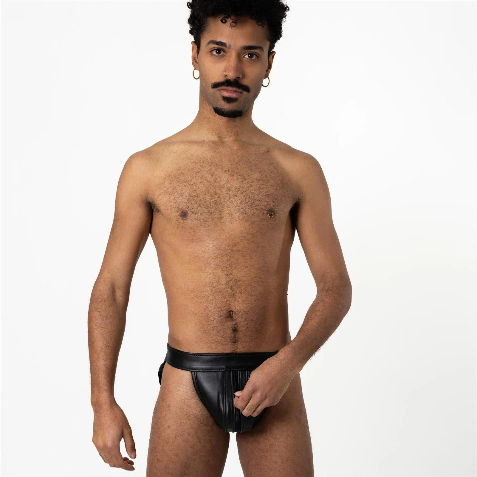 Ramrod Leather Zipper Jock - Image 5