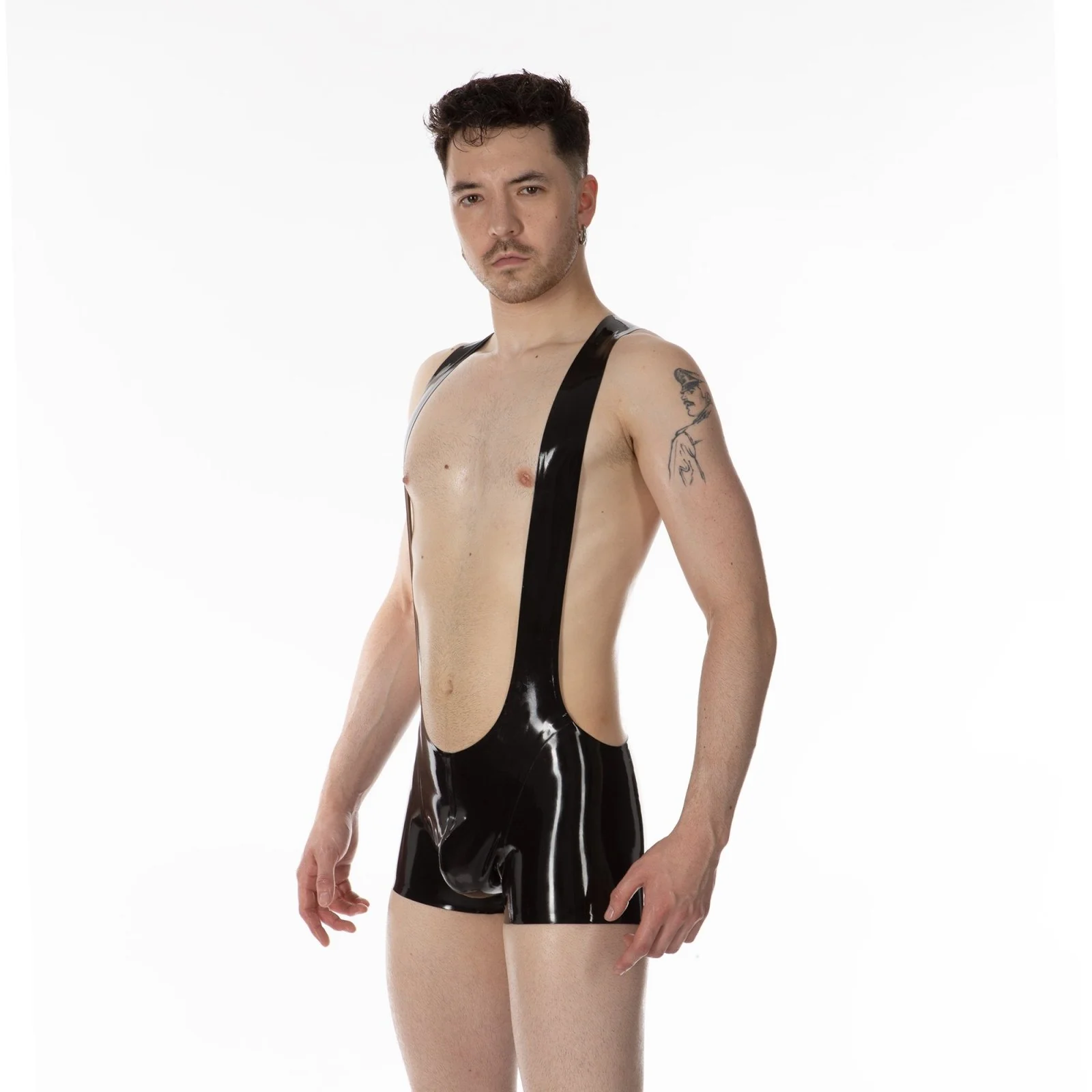 Rubber Wrestling Suit, Black