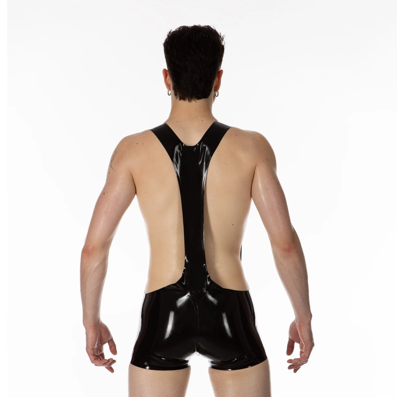 Rubber Wrestling Suit, Black - Image 2