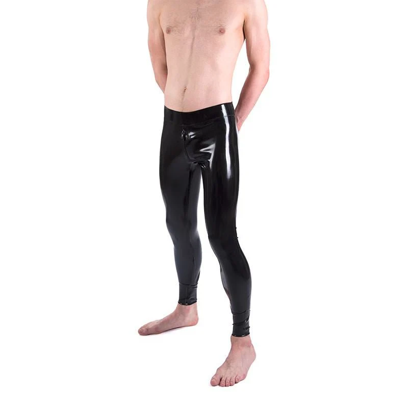 Fitted Rubber Leggings, All-Round Zip