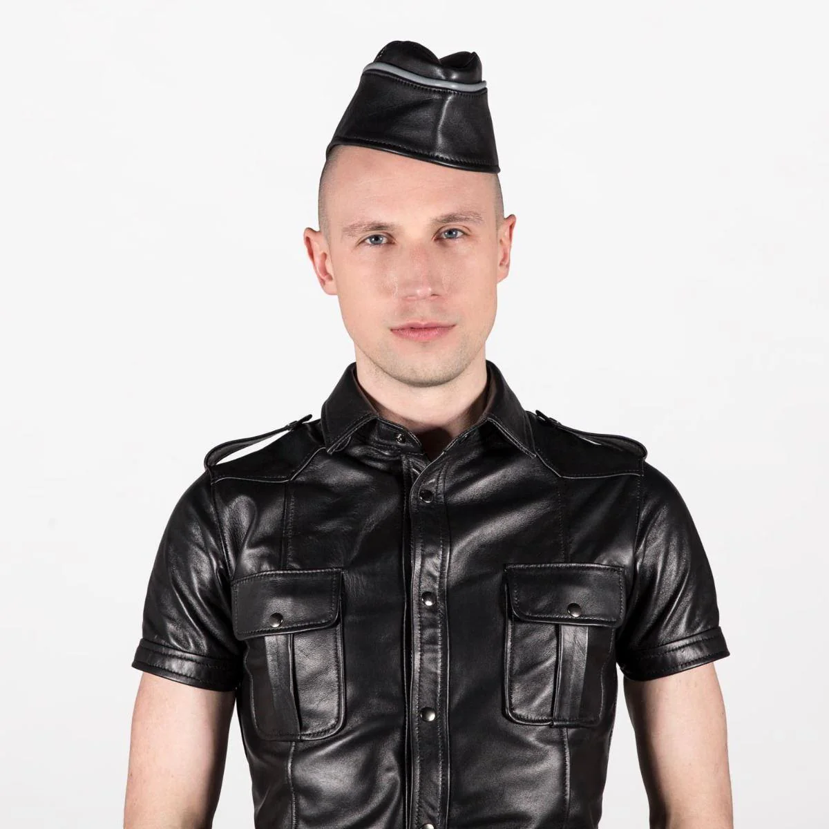 Leather Uniform Forage Cap