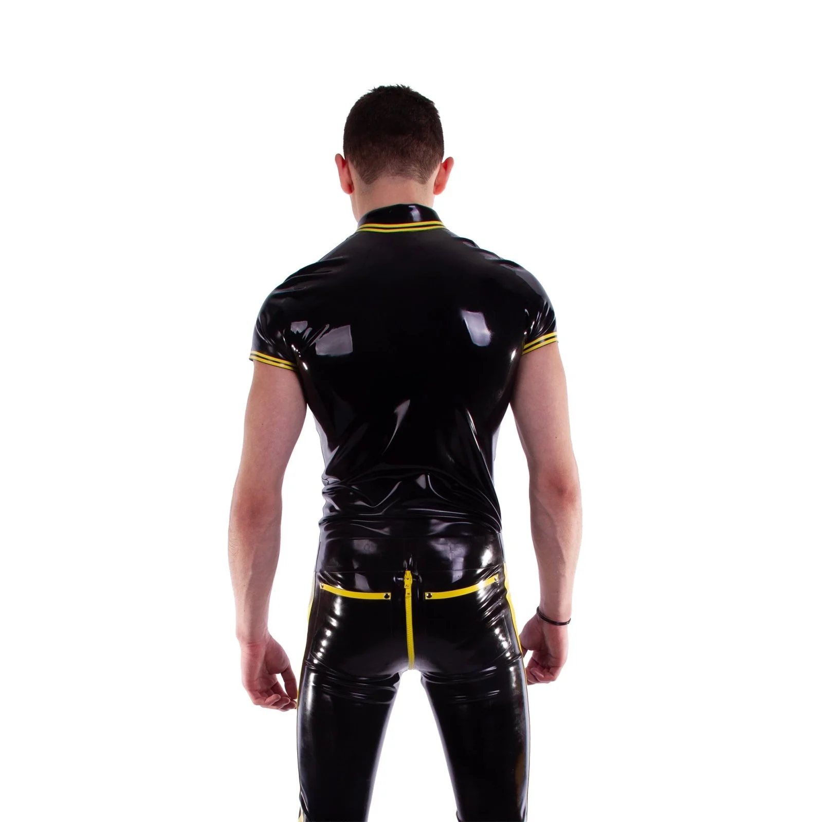 Fitted Rubber Polo Shirt // Made to Order - Image 2