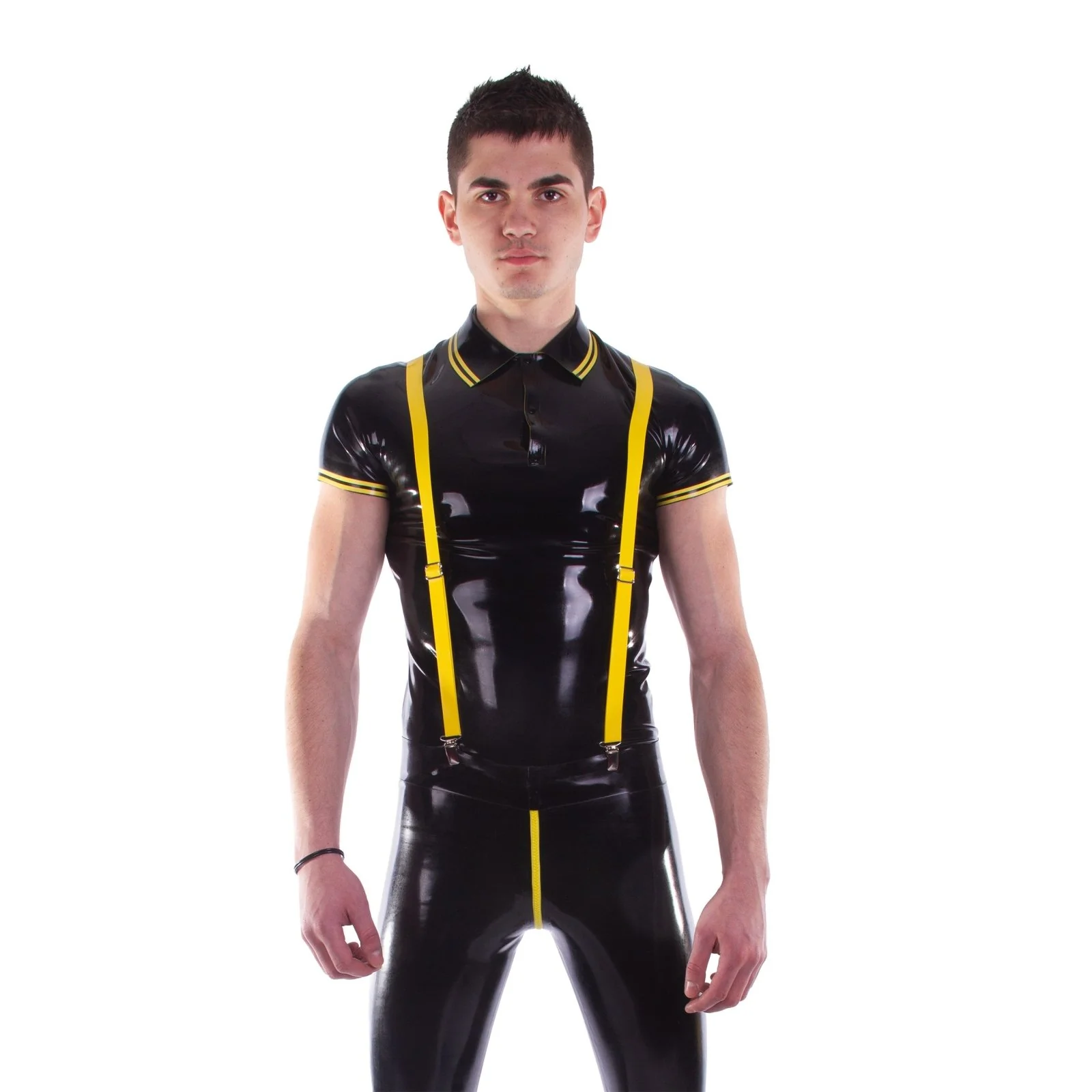 Fitted Rubber Polo Shirt // Made to Order - Image 5